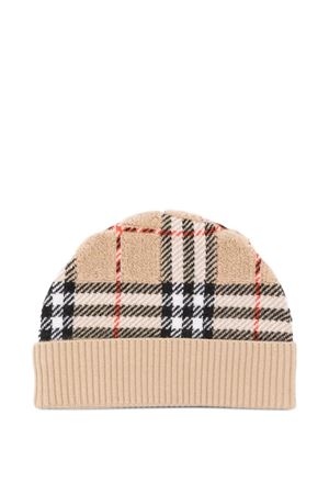 check wool beanie BURBERRY KIDS | 8105879B9368